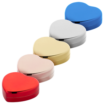 Lippenbalsame Herzform farbig, unbedruckt