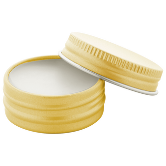 offene goldene Metallic-Dose unbedruckt