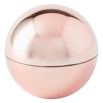 Lippenbalsam rund in rose, unbedruckt
