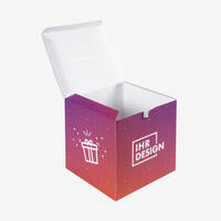 Losbox, farbig bedruckt, Offen