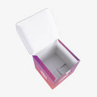 Losbox, farbig bedruckt, Vogelperspektive, Offen