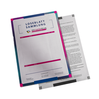 Loseblattsammlung DIN A3, 10 Blätter pro Sammlung, vorne farbig und hinten schwarz (4/1)