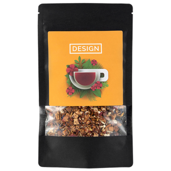 schwarze Doybag von vorne mit 70g Inhalt