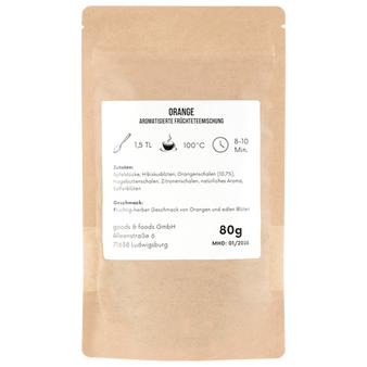 naturfarbene Doybag von hinten mit 80g Inhalt