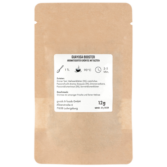 naturfarbene Doybag von hinten mit 12g Inhalt