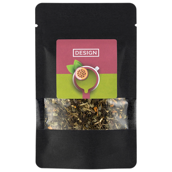 schwarze Doybag von vorne mit 12g Inhalt