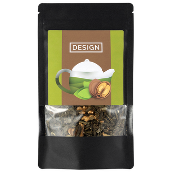 schwarze Doybag von vorne mit 70g Inhalt 