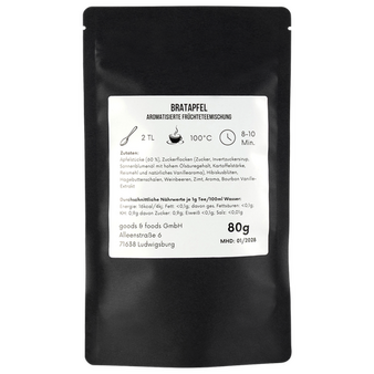 schwarze Doybag von hinten mit 80g Inhalt