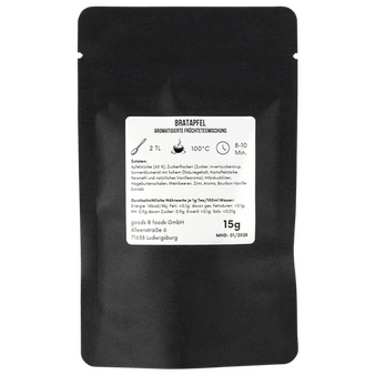 schwarze Doybag von hinten mit 15g Inhalt