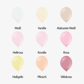 Luftballon Pastell 27 cm 