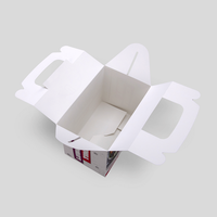 Lunchbox mit Tragegriff (15 x 9,5 x 12 cm) einseitig bedruckt 4/0-farbig, offen