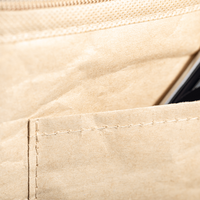 Lunch-Kühltasche aus laminiertem Papier mit Tragegriff, ohne Werbeanbringung