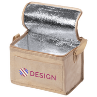 Lunch-Kühltasche aus laminiertem Papier mit Tragegriff