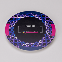 Ferrofolie, farbig bedruckt, Oval Format, liegend