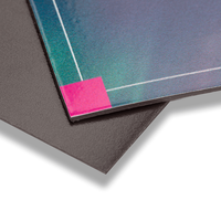 Visitenkarte quer, farbig bedruckt, liegend