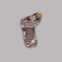 Wechselwerbung, farbig bedruckt, Fußabdruck Format, liegend