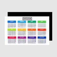 Magnetischer Minikalender quer 85 x 55 mm einseitig 4/0-farbig bedruckt