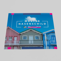 Schild, farbig bedruckt, liegend