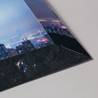 Mappe, farbig bedruckt, liegend, Stadt Motiv