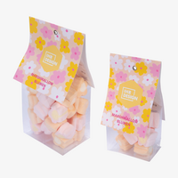 Marshmallow Blumen im Folienbeutel, 2 verschiedene Beutelgrößen