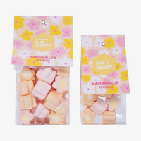 Marshmallow Blumen im Folienbeutel, 2 verschiedene Beutelgrößen