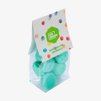 Marshmallow Speckbälle im 100 g Folienbeutel, grün sauer