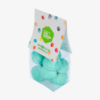 Marshmallow Speckbälle im 100 g Folienbeutel, grün sauer