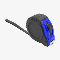 Maßband, farbig, Blau