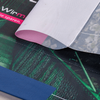 Planen, farbig bedruckt, liegend mit Saum