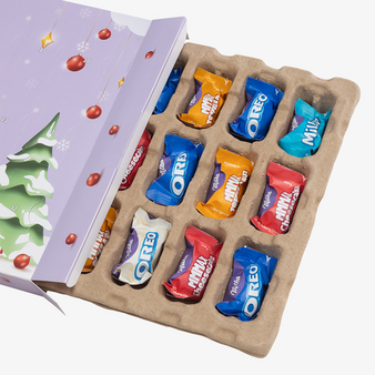 Milka Favourites-Adventskalender, 4/0-farbig bedruckt