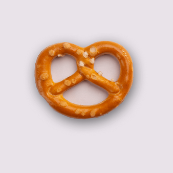 Salzbrezeln, liegend