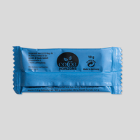 Mini-Schoko-Täfelchen 10g Vollmilchschokolade, 4/0 farbig einseitig bedruckt, Rückseite