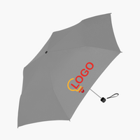 Mini-Taschenschirm mit Einkaufstasche aus RPET