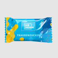 MINI-Traubenzucker-Täfelchen 6g, 4/4 farbig beidseitig bedruckt