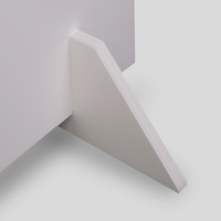 Trennwand, Leichtschaum, Standfuss, 50 x 100 cm, unbedruckt, Standfuss