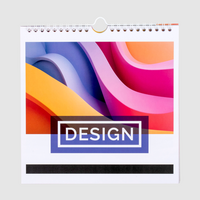 Monatskalender, Quadrat (210 x 210 mm)