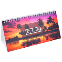 Monatstischkalender zum Aufstellen 13 Blatt DIN lang quer (210 x 105 mm)