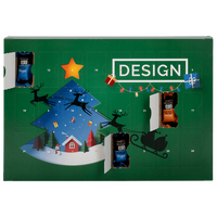 Multi Adventskalender: Lindt HELLO Mini Sticks, 4/0 farbig bedruckt