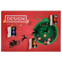 Multi Adventskalender: Lindt Lindor Kugel, 4/0 farbig bedruckt