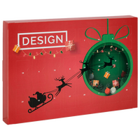 Multi Adventskalender: Lindt Lindor Kugel, 4/0 farbig bedruckt