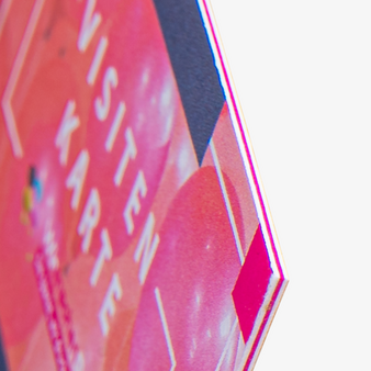 Multiloft-Flyer, farbiger Kern in pink