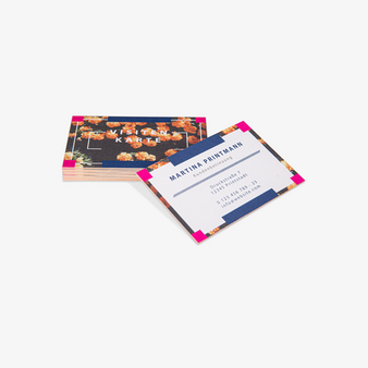 Multiloft-Visitenkarten, mit Farbkern in orange