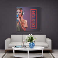 Nachhaltiges Akustikbild 125x125 cm