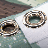 Textilbanner, farbig bedruckt, details