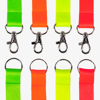Neon-Lanyards mit Standardtext: Staff