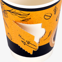 Neutrales Becher-Musterset Getränkebecher mit Coupon