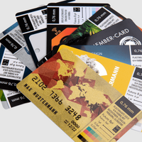 Plastikkarten, farbig bedruckt, verschiedene Motive