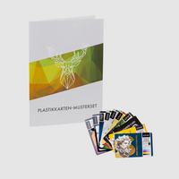 Plastikkarten, farbig bedruckt, verschiedene Motive