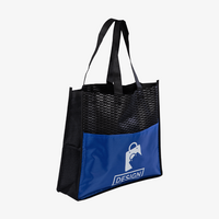 Non-Woven-Messetasche, zwei Farbtöne, Seitenansicht