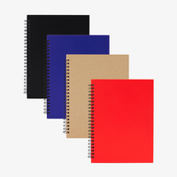 Notizblock mit Metall-Spiralbindung und Deckblatt aus recyceltem Karton Farbauswahl